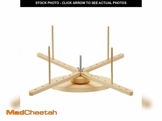 Lot 74-14057256 - BENECREAT Portable Amish Style Yarn Swift Winder, Desktop Standing Needlecraft Finishing Tool with O...