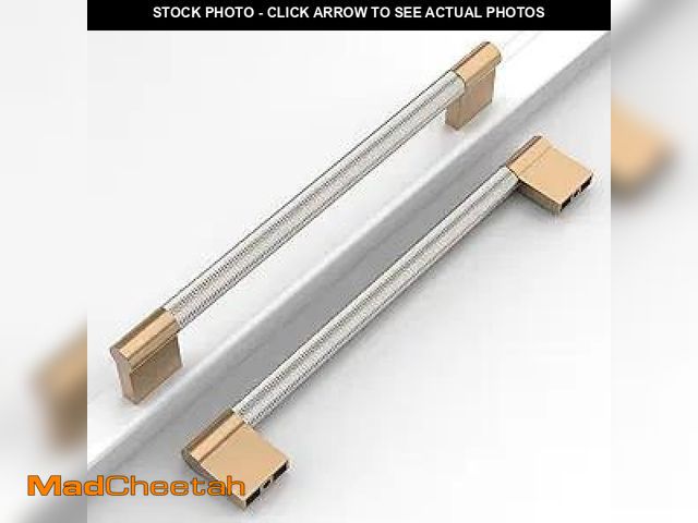 Lot 74-12129353 - Coinkoly 10 Pack 7.5"(192mm) Brushed Satin Nickel and Champagne Bronze Cabinet Pulls Knurled Kitchen...