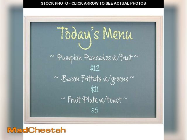 Lot 74-14305566 - Flipside Products 24" x 36" Wood Framed Green Chalkboard, Large Surface, Wall Decor, Chalkboard Sign...