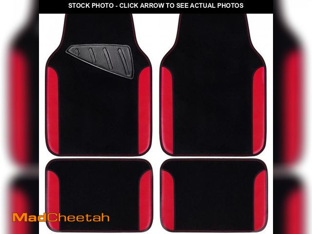 Lot 74-12214192 - CAR PASS Rainbow Waterproof Universal Fit Faux Leather Car Carpet- Anti-Slip Nibbed Backing Floor Ma...