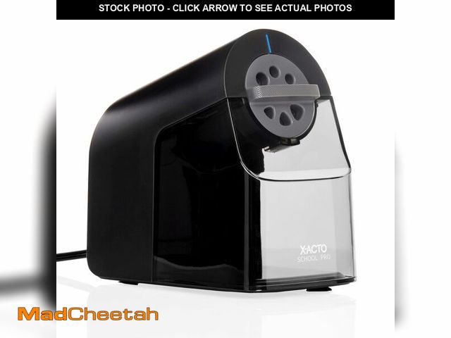 Lot 74-13550439 - X-ACTO Pencil Sharpener, School Pro Electric Pencil Sharpener, With Six Size Dial, XL Shavings Bin, ...