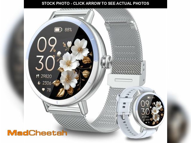Lot 74-14268975 - KEEPONFIT Smart Watches for Women Android/iPhone, IP68 Waterproof Fitness Tracker with Bluetooth Cal...