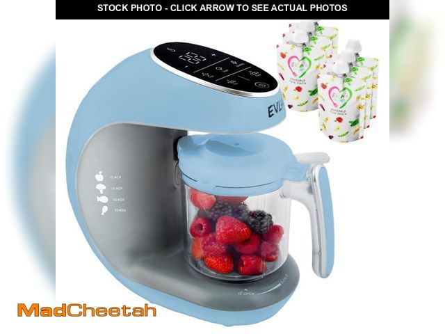 Lot 74-12215493 - EVLA'S Baby Food Maker, Steamer, Blender, Baby Food Processor for Healthy Homemade Baby Food in Minu...