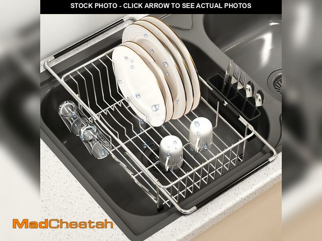 Lot 74-12328931 - MAJALiS Dish Drying Rack in Sink - Small Dish Drainers for Kitchen Sink, Over The Sink Dish Racks wi...