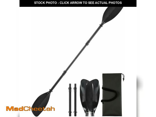 Lot 74-14359239 - Quynhni Adjustable Kayak Paddle 62-87in Telescopic Kayak Paddle Stainless Steel Shaft &amp; Fibergla...