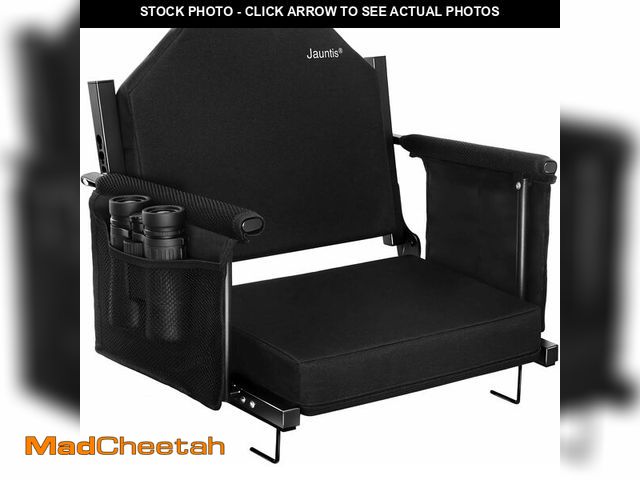 Lot 74-13583124 - Extra Wide Stadium Seats for Bleachers with Back Support - Padded Foldable Lightweight Durable Stadi...