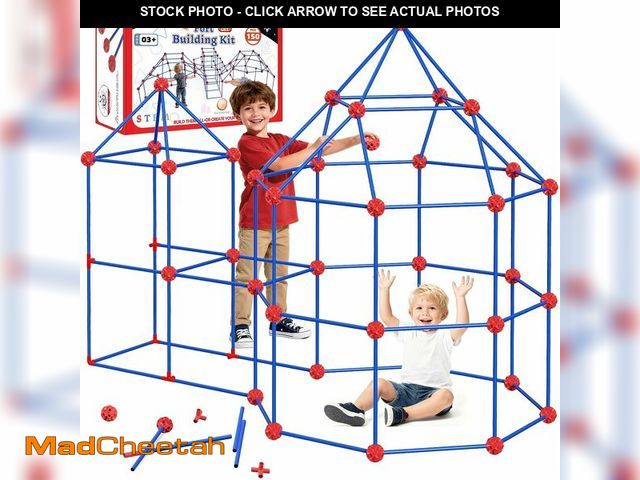 Lot 74-13584286 - VICHTOP 150Pcs Fort Building Kit for Kids 4-8-12, Construction STEM Building Toys, Christmas &amp; B...