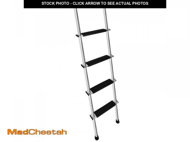 Lot 74-12164293 - OUTPRIZE 62" RV Bunk Ladder, 4 Step Integrated Aluminum Camper Bunk Bed Ladder with Anti-Slip Rubber...