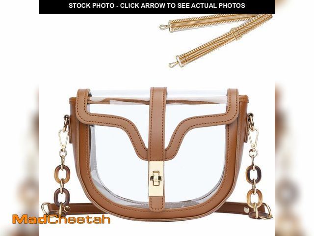 Lot 74-14210460 - KKXIU Clear Crossbody Bag for Women Stadium Approved Vegan Leather Concert Shoulder Sports See-Throu...