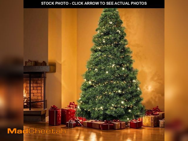 Lot 74-14434665 - JIOABL 6ft Pre-Lit Spruce Artificial Christmas Tree for Home, Office, and Party Decor - UNUSED