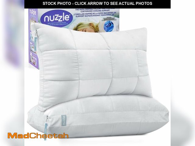 Lot 74-14443432 - Nuzzle Neck Pillow Adjustable Standard Size Set of 1,Soft Luxury Hotel Feel - UNUSED
