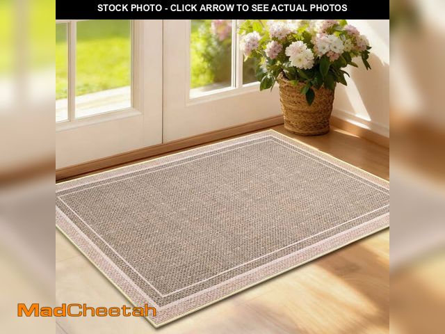 Lot 74-14288385 - Vaparinckl Door Mat, Non Slip 32"x48" Front Indoor Doormat, Welcome Mat for Inside, Absorbent Rubber...