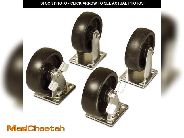 Lot 74-13270326 - Knaack 6 in. Casters Set (4-Piece) with Brakes - UNUSED