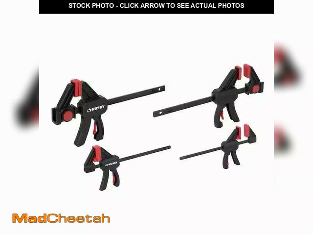 Lot 74-14083252 - Husky Trigger Clamp Set (4-Piece) - UNUSED