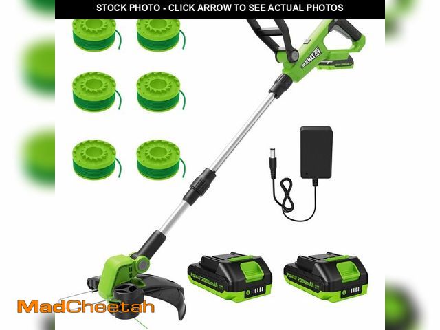 Lot 74-14154408 - VARSK 12 Inch 20V Cordless Weed Wacker with Automatic Line Feed, 2 in 1 String Trimmer and Edger, In...