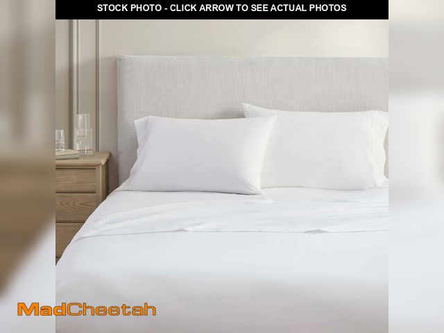 Lot 74-13962986 - Martha Stewart - Queen Size Sheets Set, Crisp &amp; Tailored Cooling Sheets w/a Naturally Smooth Cot...