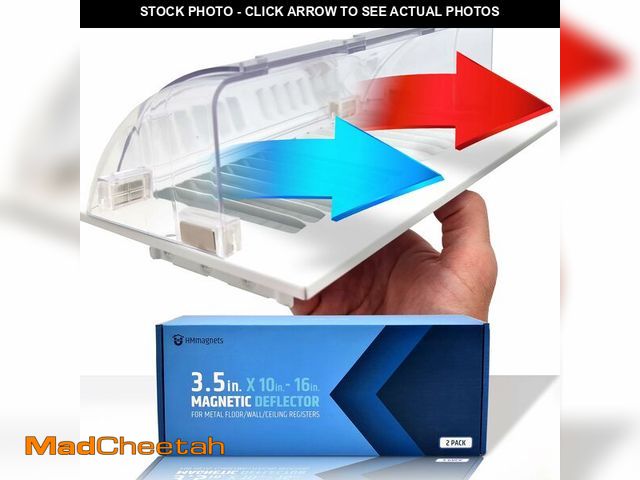 Lot 74-13050536 - Powerful Magnetic Vent Air &amp; Heat Deflector (2 Pack) for Ceiling, Floor and Wall - Will Never Fa...