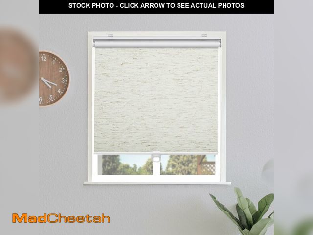 Lot 74-12895274 - Sunoff Blackout Roller Shades Blinds Cordless for Windows Pull Down Room Darkening Door Blinds with ...