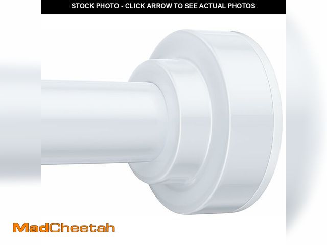 Lot 74-14153622 - TEECK Shower Curtain Rod, 32-80 inch Adjustable Spring Tension Curtain Rod, Never Rust Anti-Slip Sho...