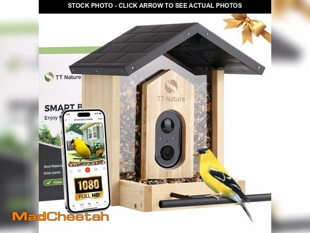 Lot 74-13085606 - TT Nature Bird Feeder with Camera, Upgraded Smart Bird Feeder Al Identify for 10000 Species, Auto Ca...