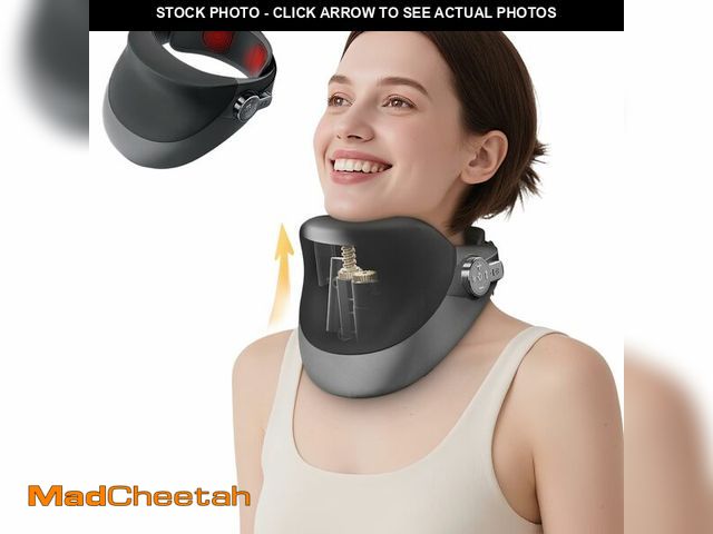 Lot 74-12839691 - Cervical Traction Device for Neck Pain Relief - Neck Massager with Heat, Neck Massager for Pain Reli...