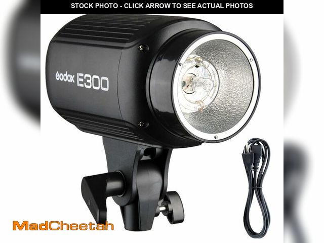 Lot 74-12701176 - Godox E300 Monolight Studio Flash Strobe Light for Phototgraphy, 300W Photoshoot Strobe Lighting, GN...