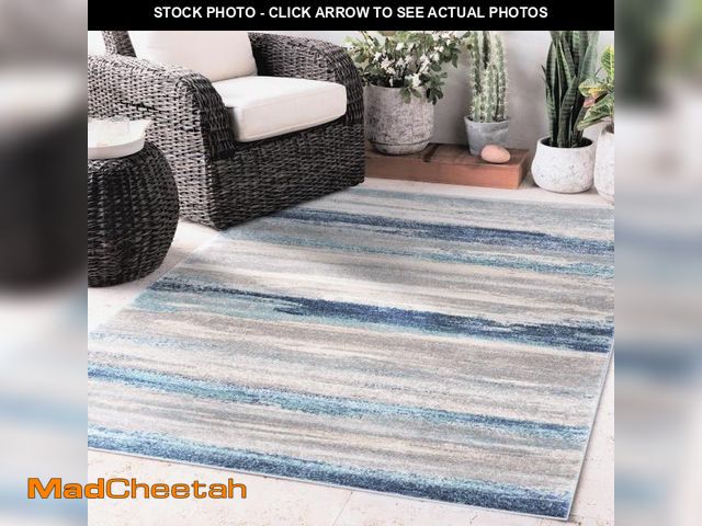 Lot 74-12386909 - LUXE WEAVERS Tower Hill Abstract Blue 9x12 Area Rug - UNUSED