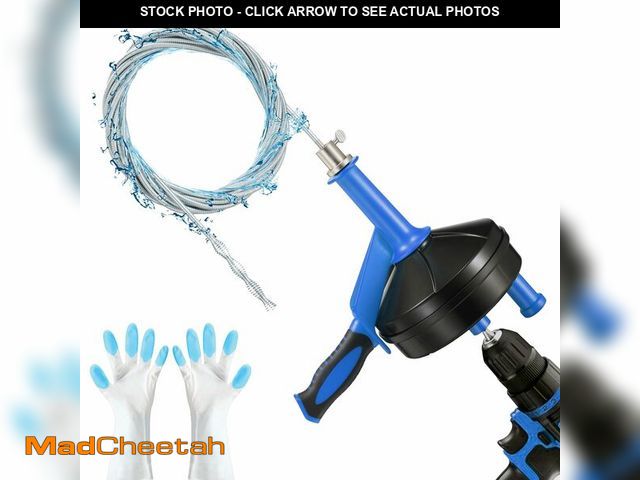 Lot 74-14266482 - Drain Auger, Clog Remover with Drill Adapter, 25 Feet Flexible Plumbing Snake Use Manually or Powere...