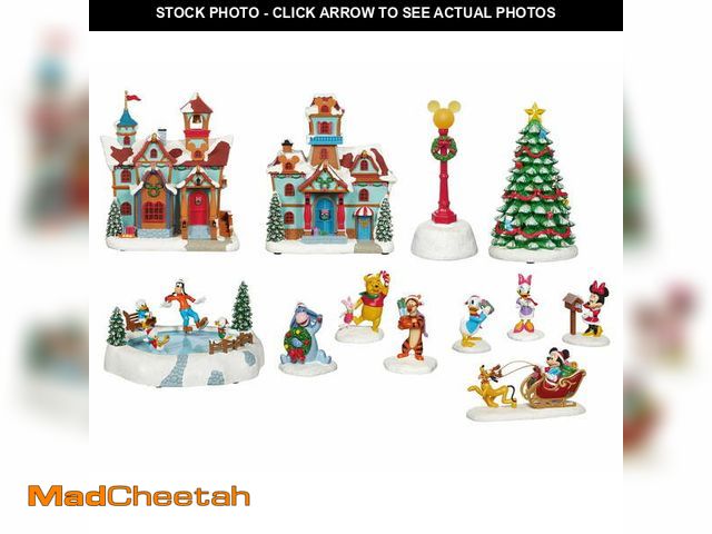 Lot 74-13055994 - Disney Holiday Village, 13-Piece Set - UNUSED