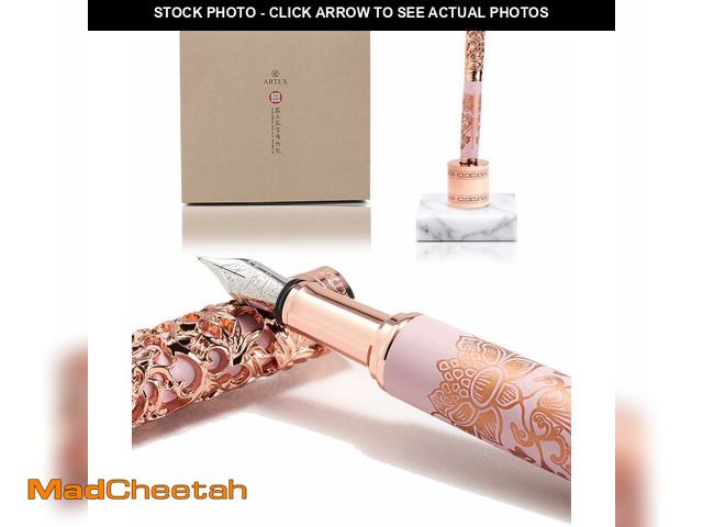 Lot 74-12600427 - ARTEX Luxury Fountain Pen Set With Stand - Museum Art Collections - Crafting Timeless Beauty - the B...