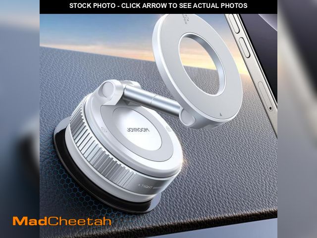 Lot 74-12308543 - JOYROOM Magsafe Suction Cup Phone Mount, Vacuum Magnetic Phone Holder for Car, 360ÃÂ° Metal Strut M...