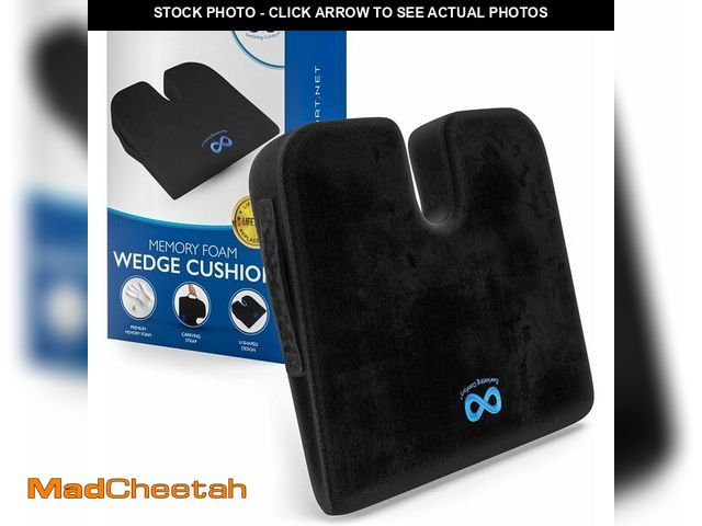 Lot 74-12840988 - Everlasting Comfort Memory Foam Car Seat Cushion - Tailbone Pain Relief, Driving Seat Cushion for Sh...