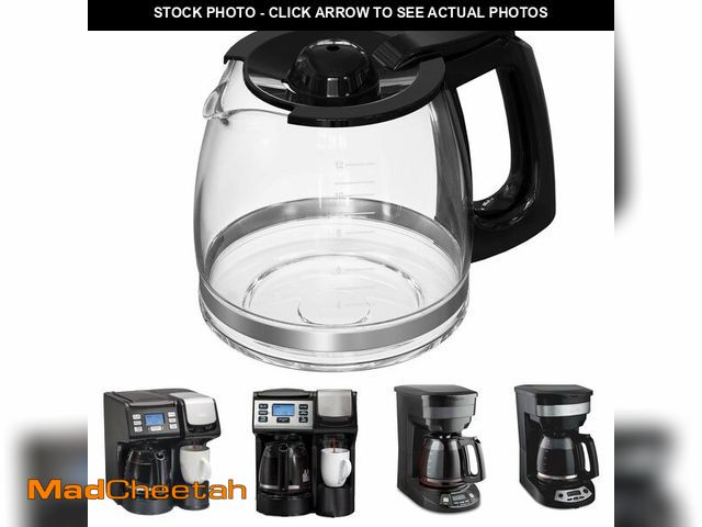 Lot 74-14471847 - 12-Cup Replacement Coffee Carafe Compatible with Hamilton Beach Coffee maker Pot 49902, 49915, 49905...