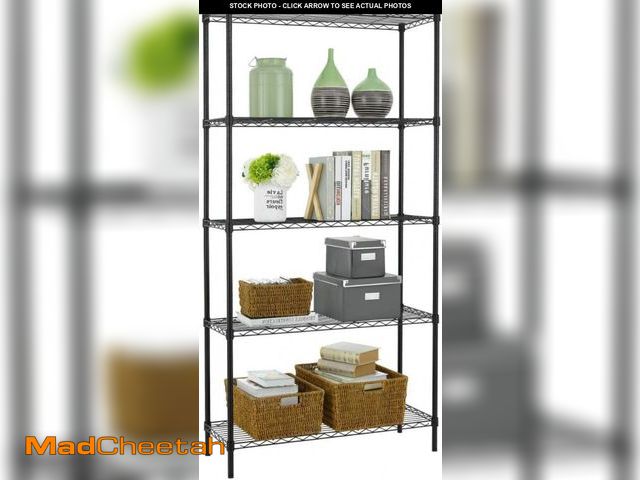 Lot 74-12098631 - Wire Shelving Unit Commercial Metal Shelf Adjustable Layer Rack Strong Steel for Restaurant Garage P...