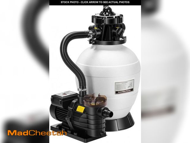 Lot 74-12157424 - SPECSTAR Sand Filter with 3/4 Hp Pool Pump  2380 GPH Fits 15360 Gallons Pool  45 Pound Sand Capacity...