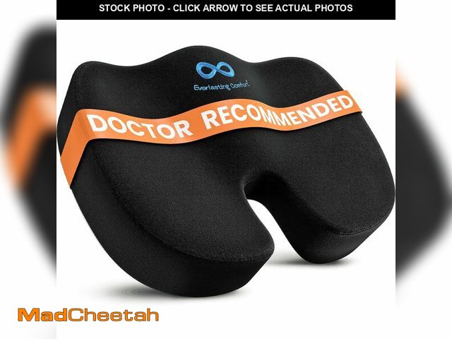 Lot 74-12971831 - Everlasting Comfort Doctor Recommended Memory Foam Seat Cushion for Office Chairs &amp; Car Seat - E...