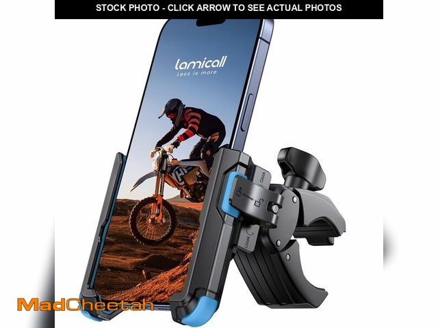 Lot 74-14061402 - Lamicall Motorcycle Bike Phone Mount - [1s Quick Release] Bike Cell Phone Holder Clip, Bicycle Scoot...