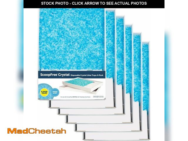 Lot 74-14349665 - PetSafe ScoopFree Crystal Litter Tray Refills - Premium Blue Crystals, 6-Pack - Disposable Tray - In...