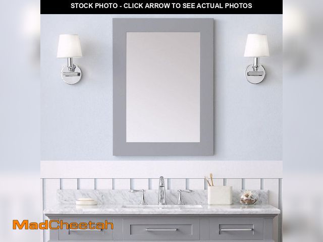 Lot 74-12870314 - Home Decorators Collection Sonoma 22 in. W x 30 in. H Rectangular Framed Wall Mount Bathroom Vanity ...