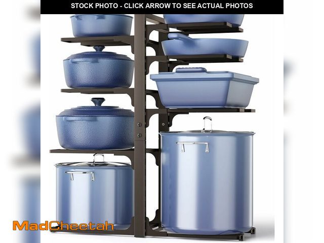 Lot 74-14355216 - ORDORA Pots and Pans Organizer under Cabinet, 20.8" Height Heavy Duty 120LBS Pots Pans Organizer Rac...