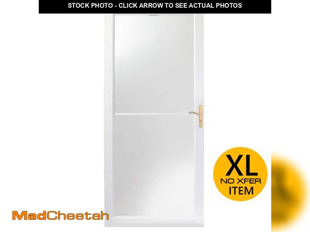 Lot 74-12584311 - Andersen 36 In. X 80 In. 2000 Series White Universal Self-Storing Aluminum Storm Door - 27800 - UNUS...