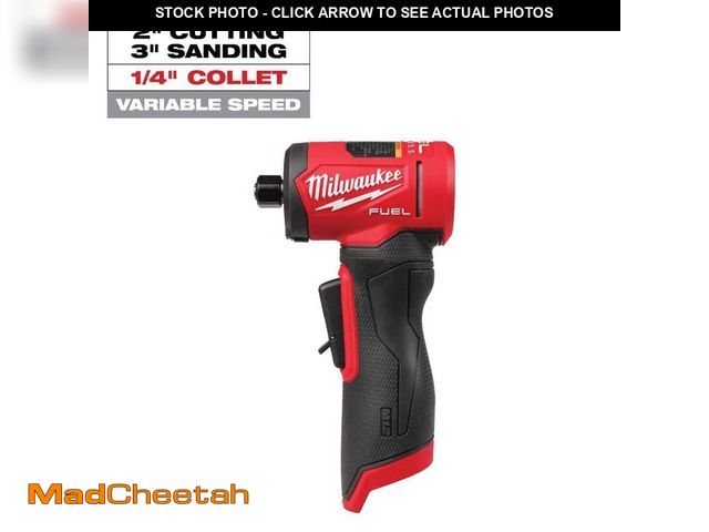 Lot 74-13270560 - Milwaukee M12 FUEL 12V Lithium-Ion Brushless Cordless 1/4 in. Right Angle Die Grinder (Tool-Only) - ...