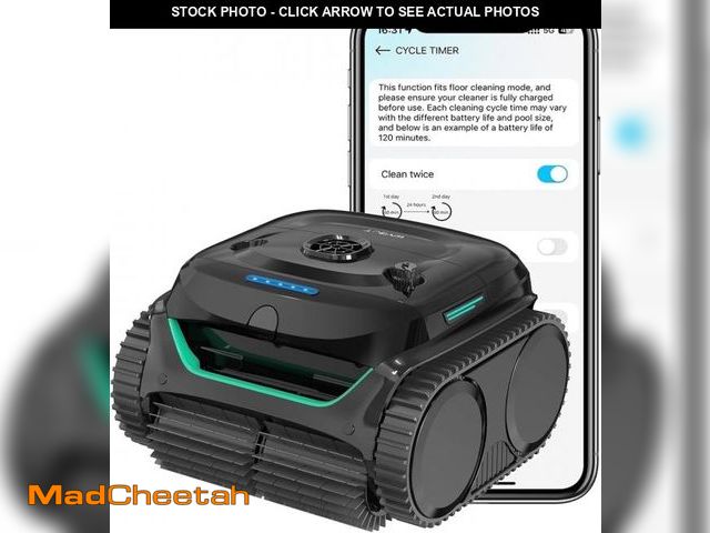 Lot 74-12166743 - WYBOT C2 Robotic Pool Vacuum Cleaner, Cordless, App Controlled, 180-Min Runtime - UNUSED