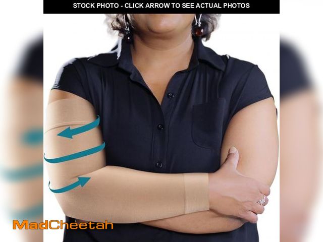 Lot 74-12116724 - KEMFORD Compression Lymphedema Arm Sleeves for Women - 15-20 mmHg, 1 Pair, Beige, 3XL - Medical Arm ...