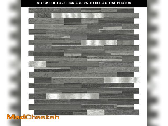 Lot 74-12703545 - Midcard 10 Sheets Peel and Stick Backsplash PVC Wall Tile,for Kitchen Backsplash - USED