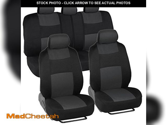 Lot 74-6410798 - BDK PolyPro Car Seat Covers Full Set, Charcoal - UNUSED
