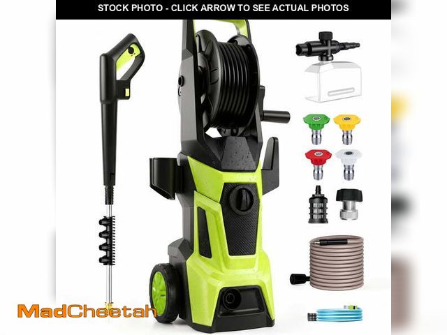 Lot 74-14353153 - OHHANI Electric Pressure Washer, 2030 PSI 2.4 GPM, GFCI Plug, 4 Nozzles, Foam Cannon, for Car, Drive...