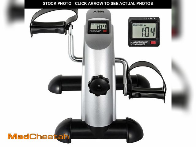 Lot 74-13627731 - Mini Exercise Bike, AGM Under Desk Bike Pedal Exerciser Foot Cycle Arm &amp; Leg Peddler Exerciser M...