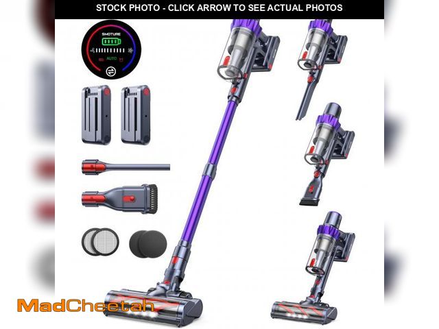 Lot 74-11548413 - Cordless Vacuum Cleaner, 2 Batteries 110 Mins Runtime Vacuum Cleaners for Home, 40KPA 450W Stick Vac...