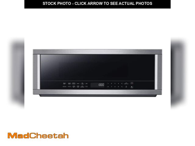 Lot 74-11915029 - Vissani 30 in. 1.2 cu. ft. 400 CFM 1000-Watt Over the Range Microwae Oven in Stainless Steel with Se...